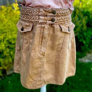 FREE PEOPLE Y2K 80s Style Denim Jean Skirt